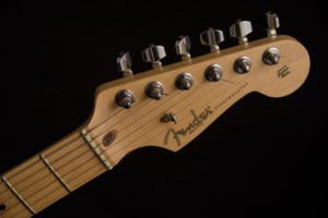 A standard Fender Stratocaster