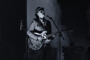 Blues guitar player
